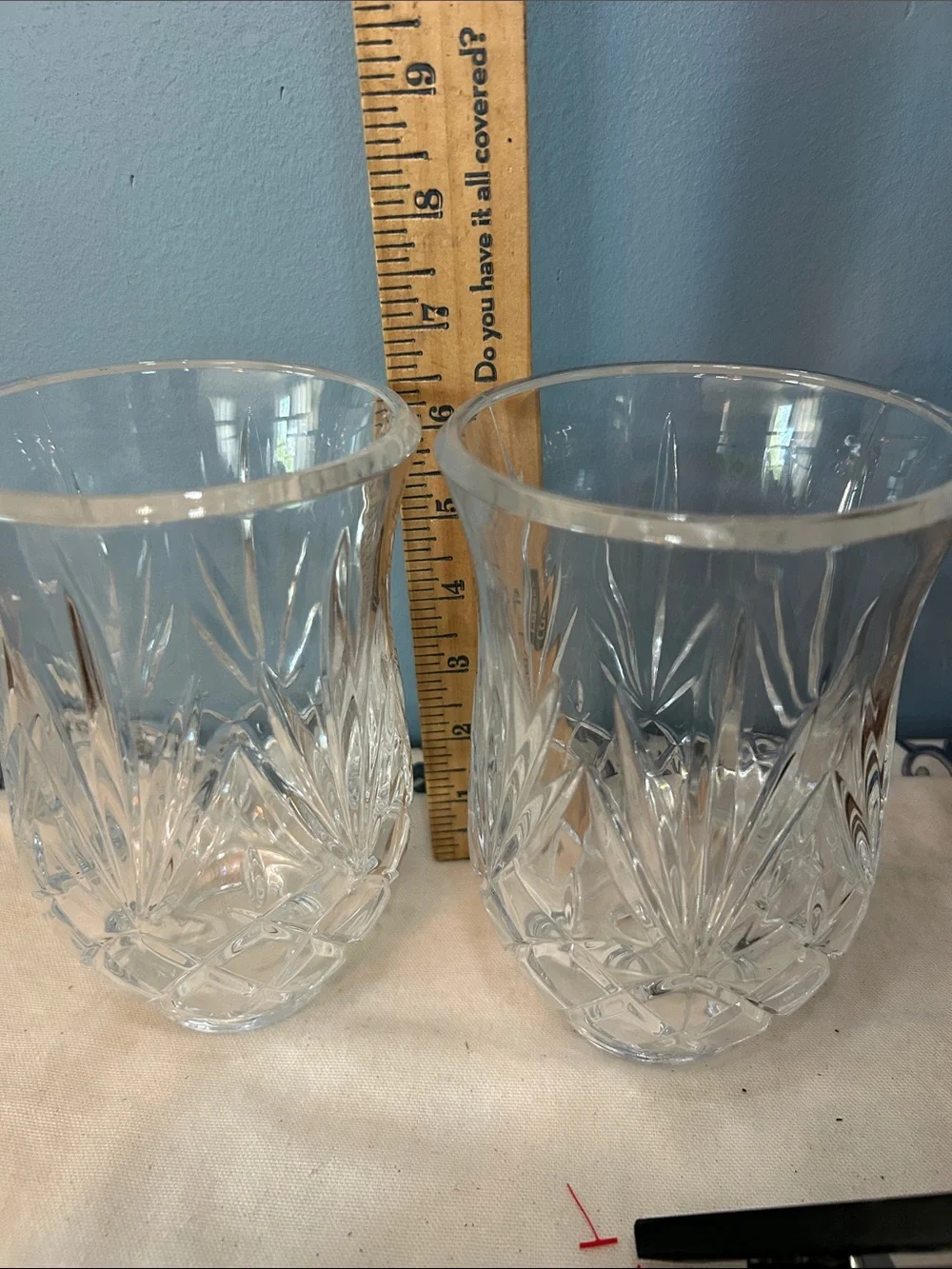 Clear Cut Crystal-Hurricane Lamp Replacement Set - Will sell one